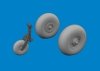 Eduard 6481042 SM.79 wheels FLASHBACK 1/48